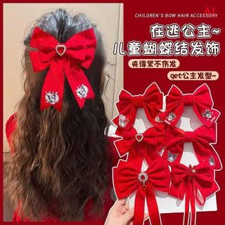 KẸP TÓC NƠ ĐỎ ĐÍNH SEQUIN