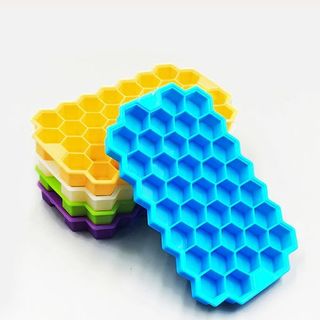 Khay đá tổ ong silicon 37 viên khuôn làm đá viên làm thạch rau câu bền bỉ L0853