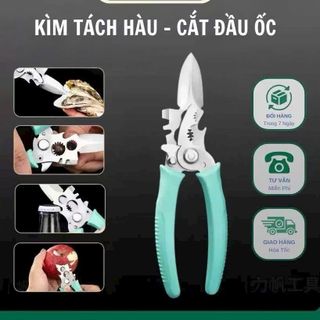 Kìm tách hàu cắt đầu ốc 4 trong 1