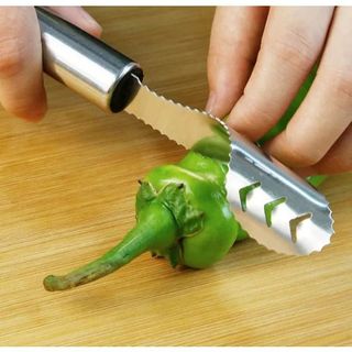 Dụng cụ rút lõi hạt hủ qua hạt ớt bằng thép không gỉ, dụng cụ loại bỏ hạt ớt xanh lõi mướp đắng L0952
