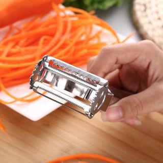 Dụng cụ gọt vỏ mặt cười bằng thép không gỉ đa năng, dụng cụ gọt vỏ khoai tây gọt vỏ trái cây rau củ L1343