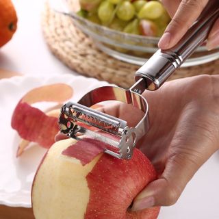 Dụng cụ gọt vỏ mặt cười bằng thép không gỉ đa năng, dụng cụ gọt vỏ khoai tây gọt vỏ trái cây rau củ L1343