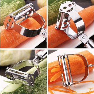 Dụng cụ gọt vỏ mặt cười bằng thép không gỉ đa năng, dụng cụ gọt vỏ khoai tây gọt vỏ trái cây rau củ L1343