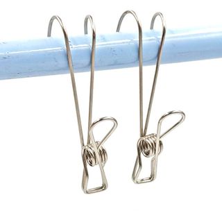 Móc kẹp đuôi dài có móc treo quần áo bằng thép không gỉ , kẹp lò xo, kẹp móc dài, kẹp lưu trữ dữ liệu, kẹp dây L1511