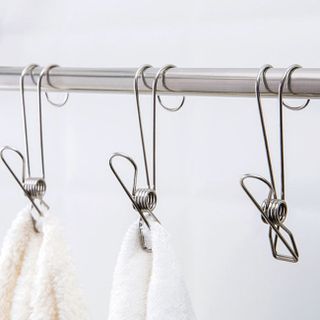 Móc kẹp đuôi dài có móc treo quần áo bằng thép không gỉ , kẹp lò xo, kẹp móc dài, kẹp lưu trữ dữ liệu, kẹp dây L1511