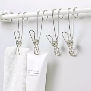Móc kẹp đuôi dài có móc treo quần áo bằng thép không gỉ , kẹp lò xo, kẹp móc dài, kẹp lưu trữ dữ liệu, kẹp dây L1511
