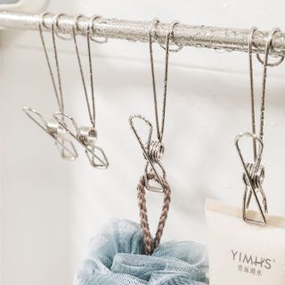 Móc kẹp đuôi dài có móc treo quần áo bằng thép không gỉ , kẹp lò xo, kẹp móc dài, kẹp lưu trữ dữ liệu, kẹp dây L1511