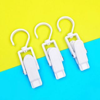 Kẹp nhựa kẹp tất vớ tã lót treo đồ áo khoác, kẹp rèm xoay, kẹp trưng bày, móc xoay, kẹp cà vạt chéo L1634