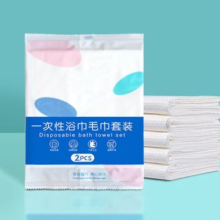 Khăn tắm Khăn mặt cotton dùng một lần du lịch nguyên chất khăn tắm gia đình khách sạn dày dặn L1541