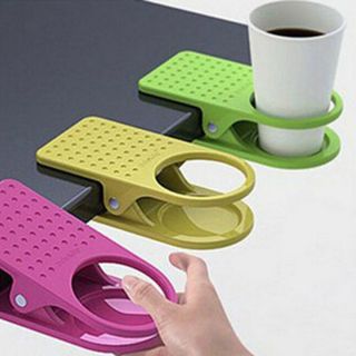 Kẹp cốc nước để bàn lớn, kẹp cốc nhựa để bàn văn phòng, giá để cốc nước tiết kiệm không gian L1521