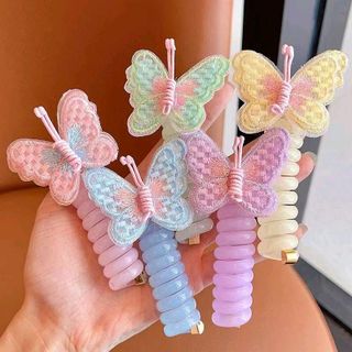 Kẹp Tóc Bướm Pastel Dễ Thương Thiết Kế Độc Đáo Chất Liệu Mềm Mại Phù Hợp Mọi Phong Cách Thời Trang