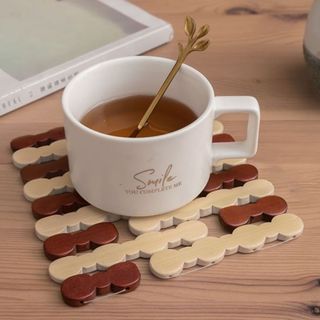 Thảm tre lót nồi cách nhiệt, tấm thảm bàn bếp, thảm tre lót chén bát chảo nóng đặt bàn L1814