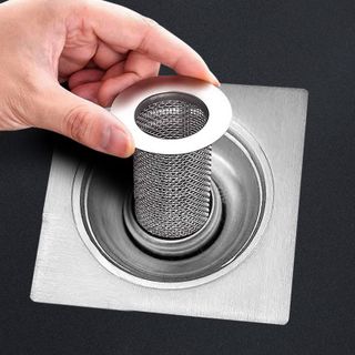 Lưới lọc cống thoát nước bằng thép không gỉ, lưới lọc chống tắc nghẽn Lavabo phòng tắm, bộ lọc thoát nước sàn L1312