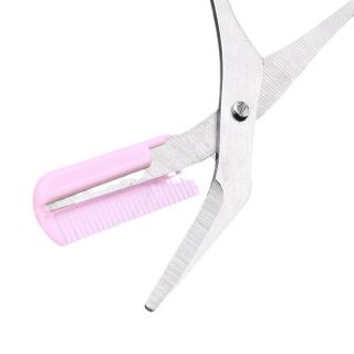 Kéo tỉa lông mày kèm lược chải Hàn Quốc kéo tỉa lông mày dụng cụ trang điểm L1354