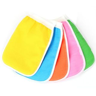 Bao tay tắm chà xát tẩy tế bào chết khăn tắm hai mặt chà lưng bông tắm tạo bọt L1553