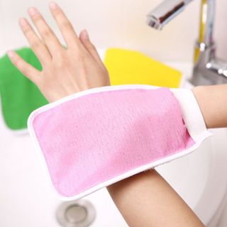 Bao tay tắm chà xát tẩy tế bào chết khăn tắm hai mặt chà lưng bông tắm tạo bọt L1553