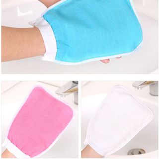 Bao tay tắm chà xát tẩy tế bào chết khăn tắm hai mặt chà lưng bông tắm tạo bọt L1553