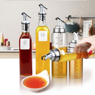 Đầu vòi rót dầu ăn nước tương nước mắm, nắp chai dẫn dầu kiểu đẩy nắp nhà bếp căn chỉnh gia vị L1431