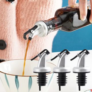 Đầu vòi rót dầu ăn nước tương nước mắm, nắp chai dẫn dầu kiểu đẩy nắp nhà bếp căn chỉnh gia vị L1431