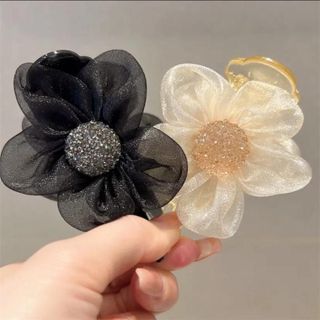 Kẹp Tóc 2 cái Hình Hoa Hướng Dương Đính Đá Thời Trang Mùa Hè Cho Phụ Nữ Kiện Búi Tóc Hình Hoa Mềm Mại