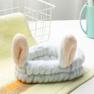 Băng đô tai thỏ Hàn Quốc vành rộng, băng đô rửa mặt trang điểm đắp mặt nạ phụ kiện tóc xinh xắn L1631
