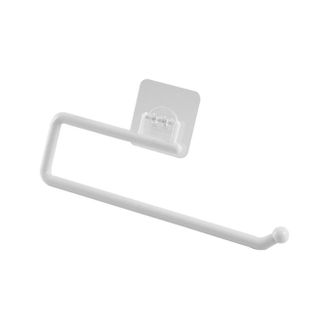 Giá nhựa treo cuộn khăn giấy dán tường không đục lỗ, giá treo màng bọc thực phẩm, móc treo khăn L1432