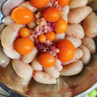 Ngọc Kê gà Mix Trứng Non khay 450g (giao hcm)