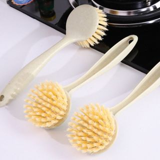 Bàn chải rửa chén bát chà nồi cán dài vệ sinh nhà bếp, bàn chải vệ sinh chùi rửa xoong nồi L1253