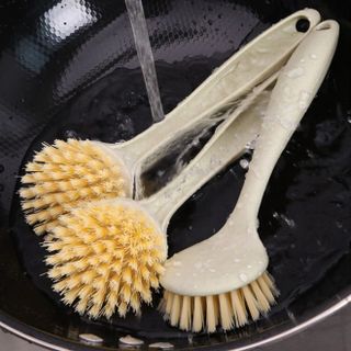 Bàn chải rửa chén bát chà nồi cán dài vệ sinh nhà bếp, bàn chải vệ sinh chùi rửa xoong nồi L1253