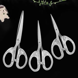 Kéo văn phòng Trắng Trong suốt, kéo thép không gỉ dùng trong nhà bếp, kéo thủ công cho trẻ em L1741