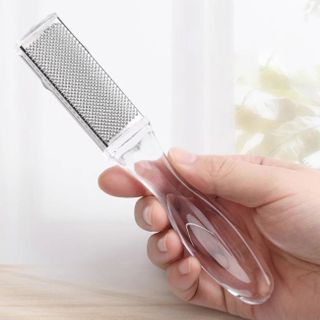 Dụng cụ chà gót chân bằng thép không gỉ, loại bỏ tế bào chết, loại bỏ vết chai, mài chân hai mặt L1324