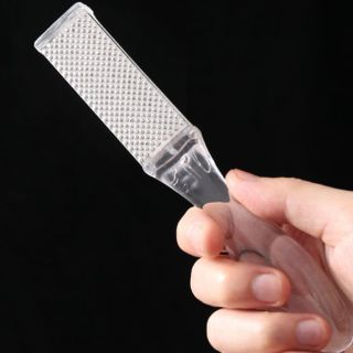 Dụng cụ chà gót chân bằng thép không gỉ, loại bỏ tế bào chết, loại bỏ vết chai, mài chân hai mặt L1324
