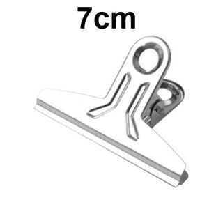 Kẹp thép không gỉ kẹp văn phòng phẩm hồ sơ nhỏ kẹp lưu trữ đuôi dài cố định chắc chắn L1721