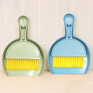 Bộ chổi và hót rác mini để bàn, bộ ki hốt rác chổi vệ sinh bàn phím máy tính ô tô, vệ sinh phòng khách sofa L1342