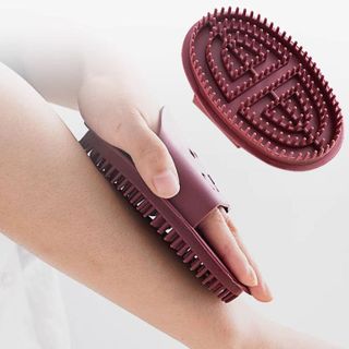 Bàn chải kinh tuyến massage silicone mềm mại, bàn chải cạo giảm béo chải eo lưng bụng thư giãn L1454