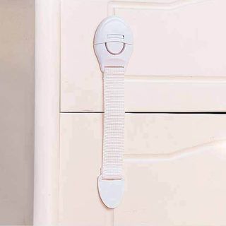 Khóa an toàn cho trẻ em Khóa ngăn kéo Khóa vải Bảo vệ Khóa tủ lạnh Khóa cửa tủ ngăn kẹp tay trẻ em L1332