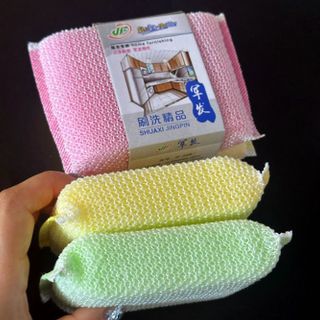 Combo 2 Miếng bọt biển chà rửa chén bát xoong nồi nhà bếp, cọ chùi rửa nồi và bát đĩa L1942