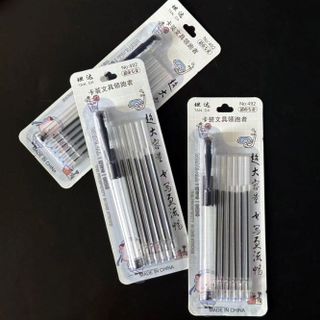 Bộ 1 Bút bi nước kèm 6 Ngòi Thay Thế Bút Học Sinh Sinh Viên Nhân Viên Văn Phòng Phẩm , Bút tiết kiệm L2032