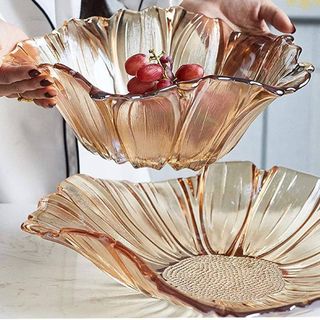 TÔ THỦY TINH HƯỚNG DƯƠNG VÀNG 30CM MÃ 312-1