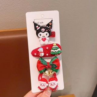 VĨ 5 KẸP TÓC CỘT TÓC SANRIO GIÁNG SINH