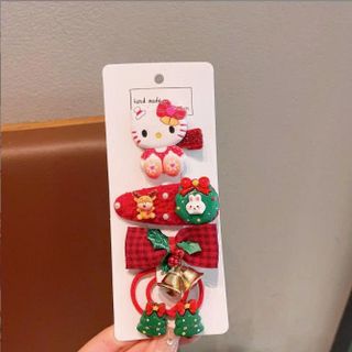 VĨ 5 KẸP TÓC CỘT TÓC SANRIO GIÁNG SINH