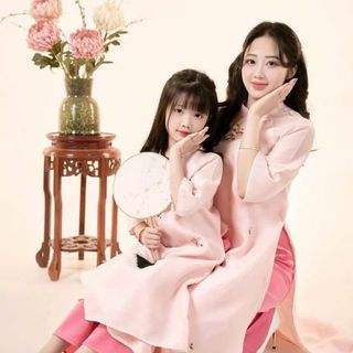 Sỉ buôn tại xưởng may - áo dài bé gái