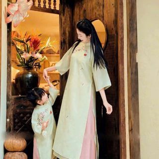 Sỉ buôn tại xưởng may - áo dài bé gái