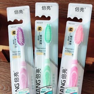 Bàn chải đánh răng BEILIANG, bàn chải đánh răng màu kẹo lông bàn chải mềm L2014
