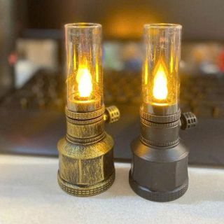 ĐÈN DẦU ĐỂ BÀN SÀI PIN PHONG CÁCH CỔ ĐIỂN