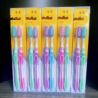 Vỉ 2 Bàn Chải Đánh Răng NO.537 Mềm Mại Vệ Sinh Răng Miệng L2021