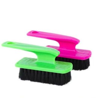 Bàn chải đánh giày lông đen cán ngắn, bàn chải giặt đồ, bàn chải đánh giày bằng nhựa L2141