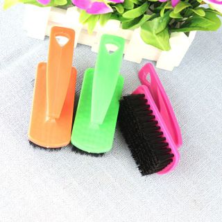 Bàn chải đánh giày lông đen cán ngắn, bàn chải giặt đồ, bàn chải đánh giày bằng nhựa L2141