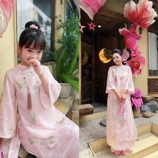 Cần Sỉ nhanh số lượng hàng sản xuất về đầy kho áo dài cách tân bé gái