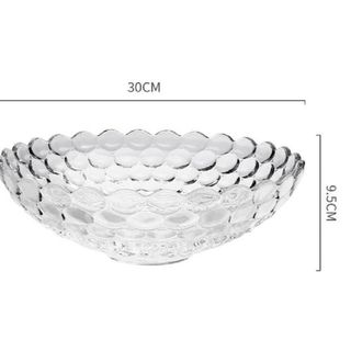 TÔ THUỶ TINH TRẮNG BI LỚN 29CM MÃ 331 T6